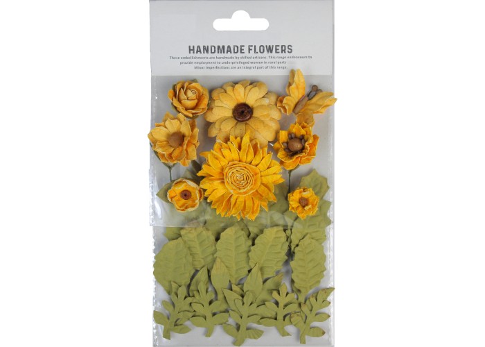 Χειροποίητα λουλούδια Aria Honey Apricot 32τεμ