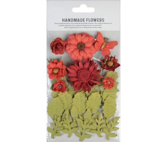 Χειροποίητα λουλούδια Aria Scarlet Blend 32τεμ Χειροποίητα λουλούδια Aria Scarlet Blend 32τεμ