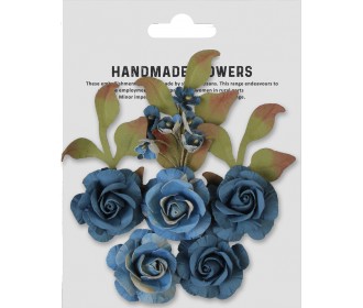 Χειροποίητα λουλούδια Erika Aqua Splash 7τεμ Χειροποίητα λουλούδια Erika Aqua Splash 7τεμ