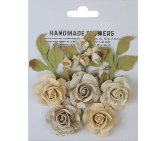 Χειροποίητα λουλούδια Erika Ivory Pearl 7τεμ Χειροποίητα λουλούδια Erika Ivory Pearl 7τεμ
