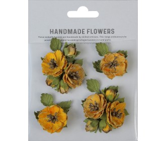 Χειροποίητα λουλούδια Kailey Honey Apricot 4τεμ Χειροποίητα λουλούδια Kailey Honey Apricot 4τεμ