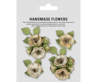 Χειροποίητα λουλούδια Kailey Ivory pearl 4τεμ Χειροποίητα λουλούδια Kailey Ivory pearl 4τεμ