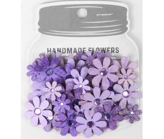 Χειροποίητα λουλούδια Sparkle Florettes Lavender Whisper 60τεμ