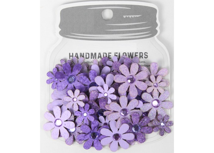Χειροποίητα λουλούδια Sparkle Florettes Lavender Whisper 60τεμ