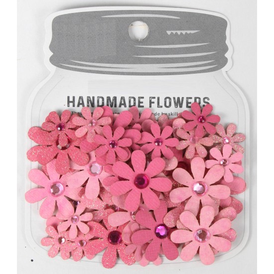 Χειροποίητα λουλούδια Sparkle Florettes Rosy Note 60τεμ Χειροποίητα λουλούδια Sparkle Florettes Rosy Note 60τεμ