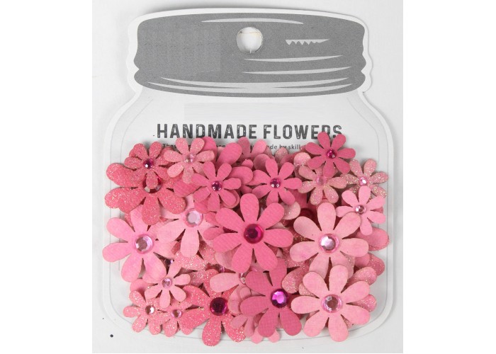Χειροποίητα λουλούδια Sparkle Florettes Rosy Note 60τεμ Χειροποίητα λουλούδια Sparkle Florettes Rosy Note 60τεμ