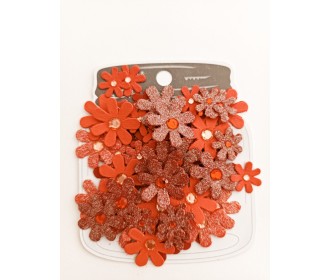 Χειροποίητα λουλούδια Sparkle Florettes Scarlet Blend 60τεμ Χειροποίητα λουλούδια Sparkle Florettes Scarlet Blend 60τεμ