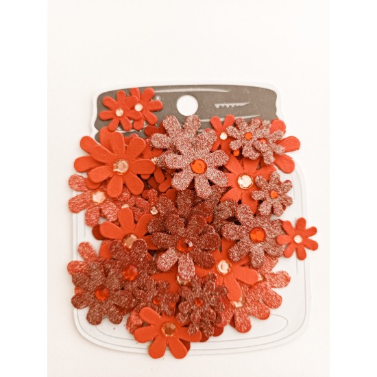 Χειροποίητα λουλούδια Sparkle Florettes Scarlet Blend 60τεμ Χειροποίητα λουλούδια Sparkle Florettes Scarlet Blend 60τεμ