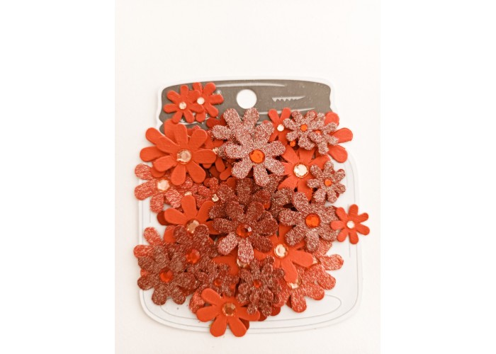Χειροποίητα λουλούδια Sparkle Florettes Scarlet Blend 60τεμ Χειροποίητα λουλούδια Sparkle Florettes Scarlet Blend 60τεμ