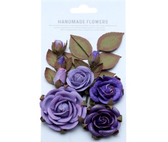 Χειροποίητα λουλούδια Emily Lavender Whisper 6τεμ