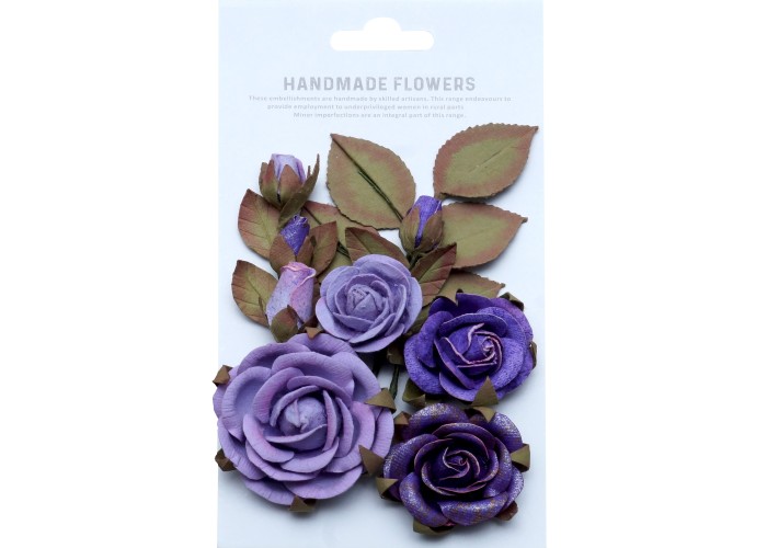 Χειροποίητα λουλούδια Emily Lavender Whisper 6τεμ