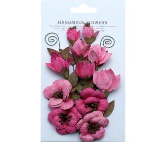 Χειροποίητα λουλούδια Denny Rosy Note13τεμ Χειροποίητα λουλούδια Denny Rosy Note13τεμ