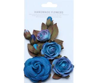 Χειροποίητα λουλούδια Emily Aqua Splash 6τεμ Χειροποίητα λουλούδια Emily Aqua Splash 6τεμ