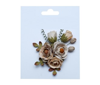 Χειροποίητα λουλούδια Berny Ivory pearl Χειροποίητα λουλούδια Berny Ivory pearl