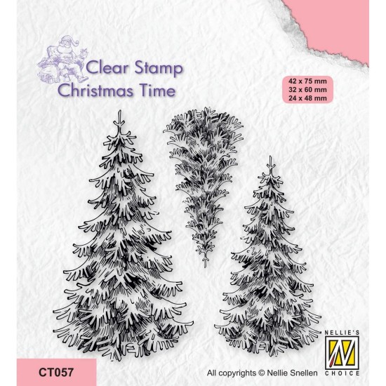 Nellie's Choice • Christmas Time Clear Stempels 3 Snowy Fir Nellie's Choice • Christmas Time Clear Stempels 3 Snowy Fir