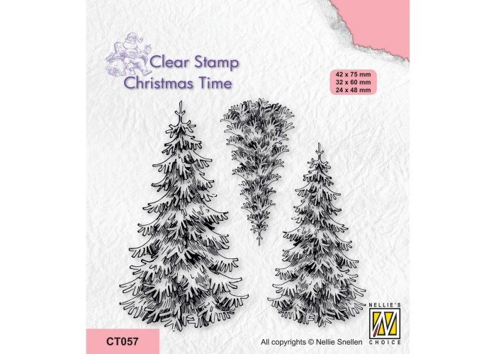 Nellie's Choice • Christmas Time Clear Stempels 3 Snowy Fir Nellie's Choice • Christmas Time Clear Stempels 3 Snowy Fir