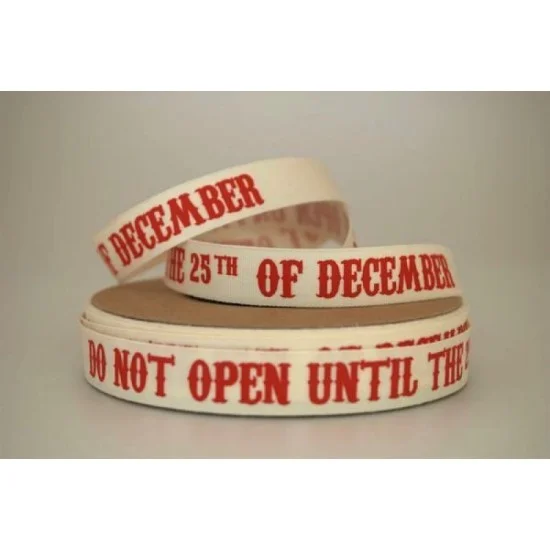 ΚΟΡΔΕΛΑ ΒΑΜΒΑΚΕΡΗ DO NOT OPEN 15ΜΜ IVORY-RED 20ΜΕΤΡΑ