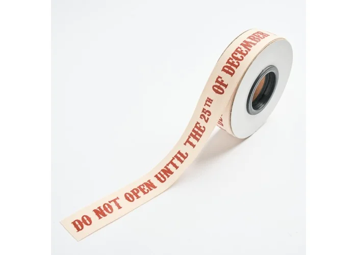 ΚΟΡΔΕΛΑ ΒΑΜΒΑΚΕΡΗ DO NOT OPEN 25ΜΜ IVORY-RED 20ΜΕΤΡΑ