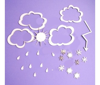 Σύννεφα & βροχή 24τεμ Σύννεφα & βροχή 24τεμ