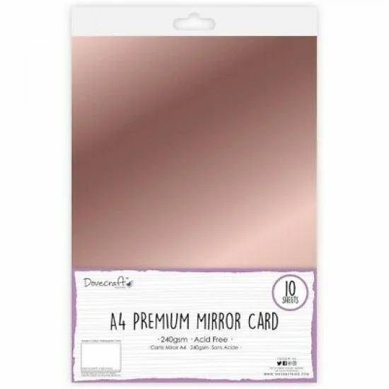 A4 Mirror Paper Ροζ Χρυσό (Καθρέφτης)