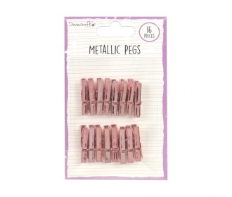 Μίνι Μανταλάκια Rose Gold 16τεμ Μίνι Μανταλάκια Rose Gold 16τεμ