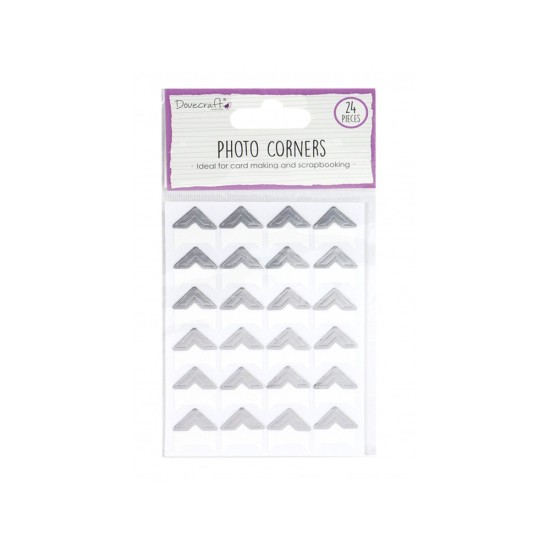 Photo Corners - Silver 24 τεμ