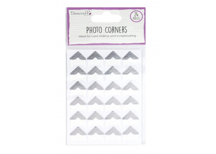Photo Corners - Silver 24 τεμ Photo Corners - Silver 24 τεμ