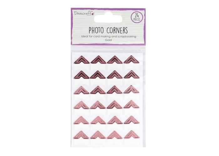 Photo Corners - Rose Gold 24 τεμ Photo Corners - Rose Gold 24 τεμ