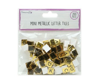 Χάρτινα Γράμματα Χρυσή Μεταλλική Όψη mini 200τεμ Χάρτινα Γράμματα Χρυσή Μεταλλική Όψη mini 200τεμ