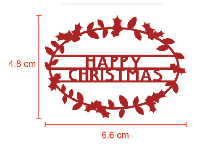 Mήτρα κοπής Happy Christmas Mήτρα κοπής Happy Christmas