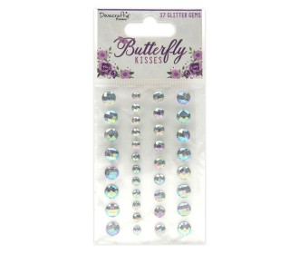 Αυτοκόλλητες πέτρες iridesc με glitter 37τεμ Αυτοκόλλητες πέτρες iridesc με glitter 37τεμ