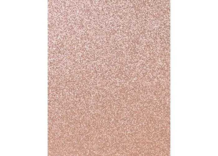 A4 Glitter Card Light Rose Gold 