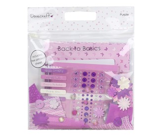 Σετ υλικά Scrapbooking - μωβ  Σετ υλικά Scrapbooking - μωβ