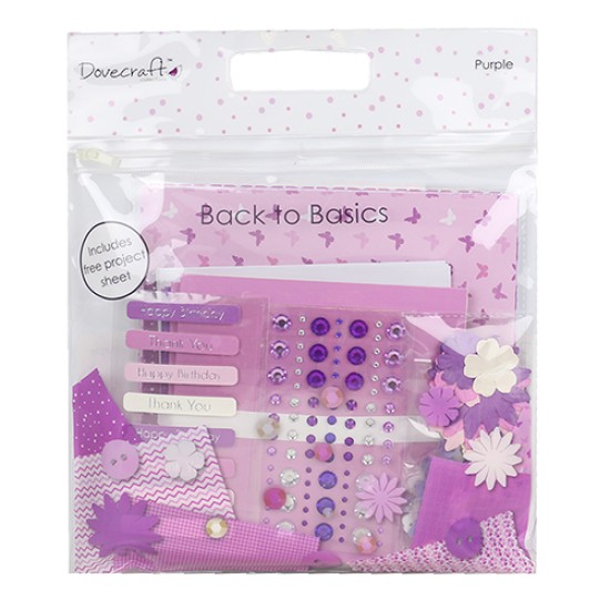 Σετ υλικά Scrapbooking - μωβ Σετ υλικά Scrapbooking - μωβ