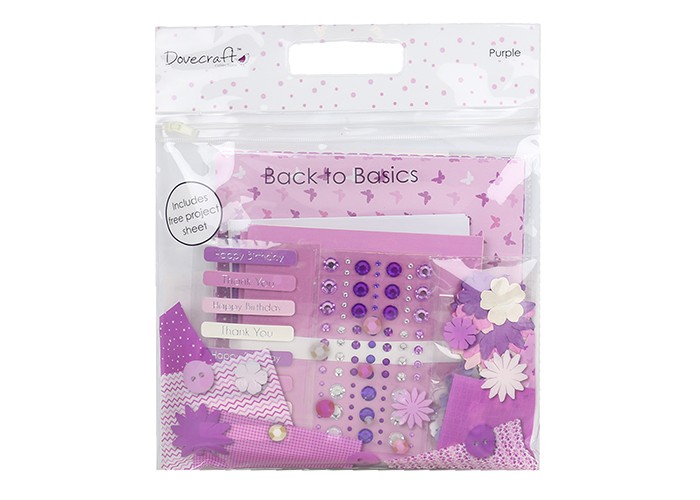 Σετ υλικά Scrapbooking - μωβ Σετ υλικά Scrapbooking - μωβ