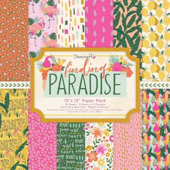 Σετ Χαρτόνια Χειροτεχνίας Finding Paradise 36φ 30cm X 30cm 150gr Σετ Χαρτόνια Χειροτεχνίας Finding Paradise 36φ 30cm X 30cm 150gr