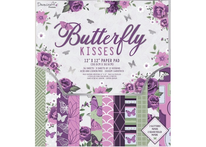 Σετ Χαρτόνια Χειροτεχνίας Butterfly Kisses 36φ 30cm X 30cm 150gr Σετ Χαρτόνια Χειροτεχνίας Butterfly Kisses 36φ 30cm X 30cm 150gr