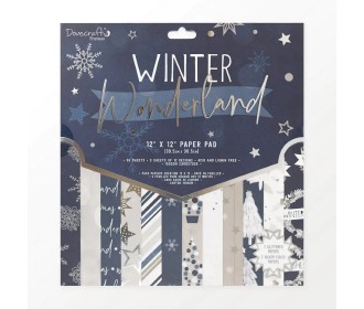 Σετ Χαρτόνια Χειροτεχνίας Winter Wonderland 30cm X 30cm 48φ 200γρ  Σετ Χαρτόνια Χειροτεχνίας Winter Wonderland 30cm X 30cm 48φ 200γρ