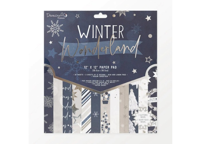 Σετ Χαρτόνια Χειροτεχνίας Winter Wonderland 30cm X 30cm 48φ 200γρ 