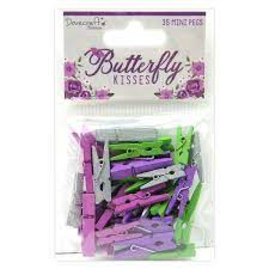 Μανταλάκια Mini Butterfly Kisses 35τεμ