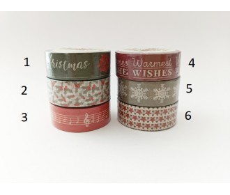 Αυτοκόλλητες Διακοσμητικές Ταινίες Χριστουγεννιάτικες 1,5cm X 5m - Little Red Robin and Friends Αυτοκόλλητες Διακοσμητικές Ταινίες Χριστουγεννιάτικες 1,5cm X 5m - Little Red Robin and Friends