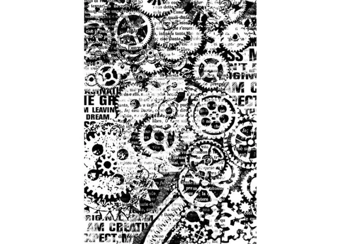 Ριζόχαρτο Decoupage A4 - Gears 