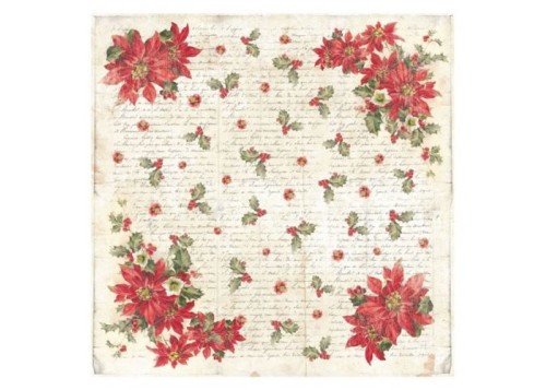 Ριζόχαρτο Decoupage 50x50cm 14g - Poinsettia Ριζόχαρτο Decoupage 50x50cm 14g - Poinsettia