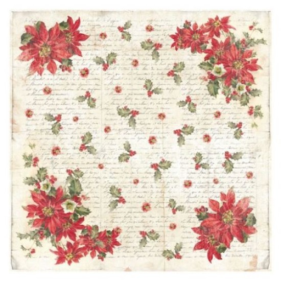Ριζόχαρτο Decoupage 50x50cm 14g - Poinsettia 