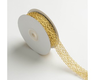 ΚΟΡΔΕΛΑ ΔΑΝΤΕΛΑ ΜΕΤΑΛΛΙΚΗ 22MMX10MET GOLD MET ΚΟΡΔΕΛΑ ΔΑΝΤΕΛΑ ΜΕΤΑΛΛΙΚΗ 22MMX10MET GOLD MET