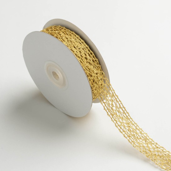 ΚΟΡΔΕΛΑ ΔΑΝΤΕΛΑ ΜΕΤΑΛΛΙΚΗ 22MMX10MET GOLD MET ΚΟΡΔΕΛΑ ΔΑΝΤΕΛΑ ΜΕΤΑΛΛΙΚΗ 22MMX10MET GOLD MET