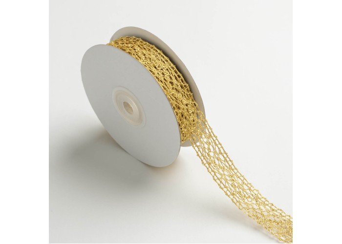 ΚΟΡΔΕΛΑ ΔΑΝΤΕΛΑ ΜΕΤΑΛΛΙΚΗ 22MMX10MET GOLD MET ΚΟΡΔΕΛΑ ΔΑΝΤΕΛΑ ΜΕΤΑΛΛΙΚΗ 22MMX10MET GOLD MET