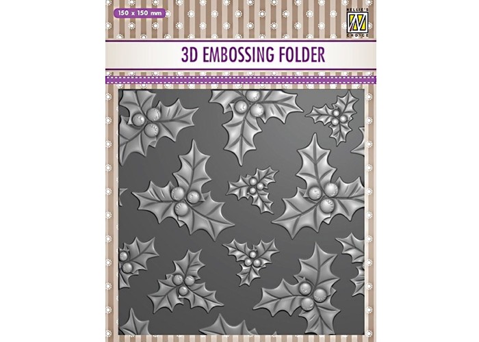 Nellie's Choice • 3D Embossing Folder Holly