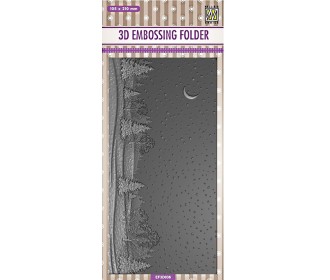Nellie's Choice • 3D Embossing Folders Slimline Snowy Landsc Nellie's Choice • 3D Embossing Folders Slimline Snowy Landsc