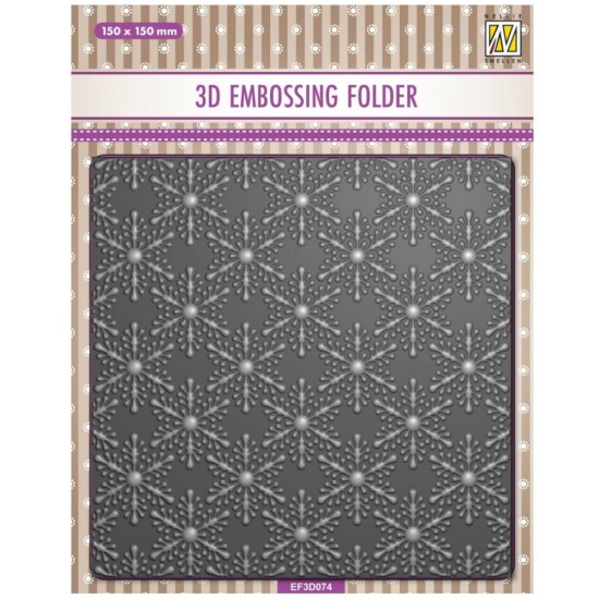 Nellie's Choice • 3D Embossing Folder Christmas Snowflakes Nellie's Choice • 3D Embossing Folder Christmas Snowflakes